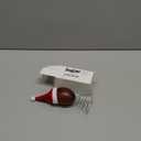 Soulchen 3.4 Inch Football Christmas Tree Topper Ornament - Mini Tree Top Decor, Home Xmas Party & Tabletop Display - Gift for Men, Senior Fans, Players & Teams