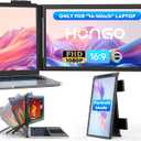 Laptop Screen Extender,14" FHD 1080P IPS Dual Screen,Attachment Screen Extended Extra Screen, Portable Monitor for Laptops 14-16" with USB-C/HDMI Port, Plug n Play for Windows/Mac/Android/Switch/PS5