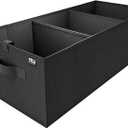 MIU COLOR Trunk Organizer for SUV, Car Organizer, Collapsible Trunk Organizer for Car, Non-Slip Bottom, Storage Organizer for Sedans, Van, Jeep, Grocery, Large 3 Compartments, Black 32"13"10.6"