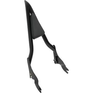 KUAFU Backrest Sissy Bar Compatible with 2009-2024 Harley Touring Road King Electra Glide CVO Street Glide Road Glide Ultra Limited Low Powder Coated+Electrophoresis Black (22" Tall)