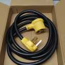 Strightinc 10FT 3 Prong Dryer 30A 10-30P to 10-30R / EV Extension Cord Level 2 EV Charging Model 3/ X/ Y/ S 125V/ 250V STW 10 Gauge Heavy Duty Extension Cord Yellow Plug