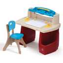 Step2 Deluxe Art Master Desk, Kids Activity Table & Chair, Arts & Crafts Desk, Made of Durable Plastic, For Toddlers 3+ Years Old