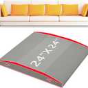 HAVARGO Couch Cushion Support High Density Foam 24X24X2.4 Inches Sofa Couch Supports for Sagging Cushions Light Grey 1Pc with Anti Slip Mesh Fabric