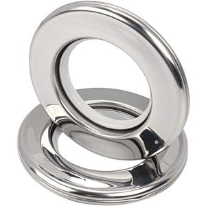 Ailejia Stainless Steel Curtain Grommets DIY Rings Eyelet Metal Grommet Kit Ring Inner Diameter 1-9/16"(4cm) Silencer Sliding Metal Pack of 8