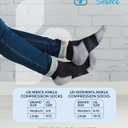 Doctor's Select Bamboo Viscose Ankle Diabetic Socks for Women & Men - 6 Pairs Viscose Bamboo Socks Woman, Low Cut Non Binding (Medium, 2 Black/2 White/2 Gray - 6 Pairs)