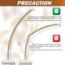 Balloon Arch Kit - Free Bending Shape, Balloon Column Stand Independent Suspended Standing, 12" Water-Filled Base - Ideal for Weddings, Baby Showers, and Birthday Parties (Golden 8.2ft & 5ft)