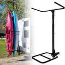 RV Hitch Mount Kayak Rack Fits up to 12' Kayaks Height Adjustable Vertical Standing Kayak Carrier 2'' Hitch Receiver 300LBS for RV,Truck,SUV, Trailer