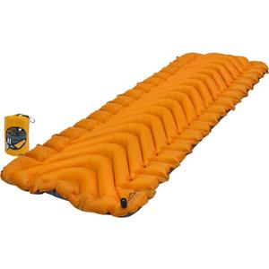 KLYMIT Insulated Static V Lite Inflatable Sleeping Pad | Comfortable, Lightweight, Easy to Inflate, Portable Air Bed for Hiking, Backpacking & Camping Orange, Sleeping Pad, Insulated 