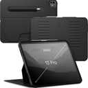 Zugu Case for iPad Pro 13 (M4/M5) 2024/2025, Slim Protective Cover with Apple Pencil Holder, Auto Wake/Sleep, Multiple Viewing Angles, iPad Pro 13 Inch Cover, Phone Protectors, Black