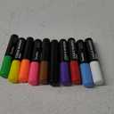 Window Chalk Markers for Glass Washable, 10 Colors Jumbo Liquid Chalk Marker with 10mm 3 in 1 Nib Thick Wide Tips, Big Chalkboard Markers, Car Paint Pen for Auto, Bistro, Mirror, Poster, Blackboards