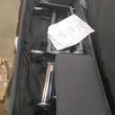 Faux Leather Sleeper Loveseat Futon Sofa Bed with Cup Holders, Button Tufted Folding Convertible Love Seat Lounge Sofabed Reversible Daybed with Pillow Armrests, Metal Legs for Living Room Apartment