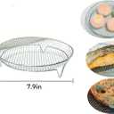 9-Piece Air Fryer Accessories Set for 5.0 Qt+  Silicone Liner, Foldable Basket, Stainless Rack, Baking Cups, Insulated Gloves, Heat Brush & Tongs for Easy Cooking
