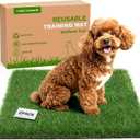 Washable Artificial Grass Pads for Dogs, 2-Pack 18x23 Inch Reusable Turf Mats, Realistic Grass for Indoor Puppy Potty Training