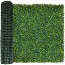 ODTORY Artificial Boxwood Roll Panels: 40 X 160 in(45 sqft) UV-Anti Artificial Ivy Privacy Fence Wall Screen for Indoor Outdoor Green Grass Wall Decor & Ivy Fence Covering Privacy