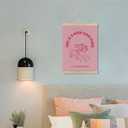 HRQKO Pink Cowgirl Western High Class Place Poster Hanger Frame, Cowgirl Wall Decor, Preppy Room Wall Art with Wooden Frames, Trendy Wall Hanging Poster Decor for Dorm Teen Girls Room, 12x16 Inch