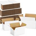 Assorted-Sizes-Shipping-Boxes-45-Pack: 8x6x4 & 9x6x4 & 10x7x5 Small-Shipping-Boxes-Mailers, White Corrugated-Cardboard-Boxes-for-Packing-Small-Business Mailing