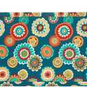 Magpie Fabrics Patio Bench Cushion Cover 42x18x3 Inch, NO Insert! Water Resistant Outdoor Loveseat Replacement Cover with Zipper (Floral Green)