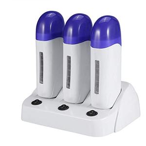 3 Types Portable Wax Roller Warmer for Women's Hair Removal, Roll on Home and Salon Waxing Machine with Cartridges (06#)