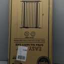 Regalo Safety 36" Extra Tall Baby Gate for Doorways & Bottom of Stairs, Pressure Mounted Walk Through Gate for Babies, Toddlers & Pets, Tested & Safe for 30 Years, American Designed, American Owned (White)