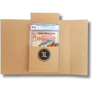 Gemini Wrap Mailer Comic Shipping Boxes - 35ct | Holds 15 Comics, 3 Graded Slabs, 10 Toploader Comics, 8 Magazines | Premium Customizable Gemini Mailers for Comic Books, Manga, Literature Mailers etc.