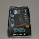 Pelican 2 Pack Marine - IP68 Waterproof Phone Pouch (XL Size) Floating Waterproof Phone Case - Beach Cruise Ship Travel Essentials - Works with All Phones - Detachable Lanyard - Black/Hi-Vis Yellow