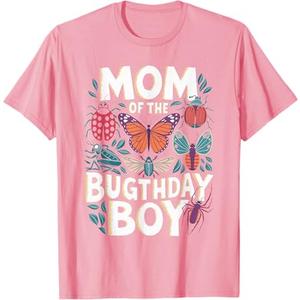 Mom of The Bugthday Boy Insect Party Shirt T-Shirt L