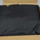 HolidayIdeas 4-Pack Open Back Table Cloths for 6 Foot Tables, Water Repellent Fitted Black Table Covers, 3-Sided Oxford Polyester Tablecloth for Vendor Booth, Craft Fairs, Registration Desk