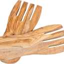 Lipper International Olive Wood Salad Hands, 4" x 7.5", One Pair