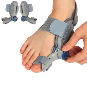 Bunion Corrector for Women Men Big Toe, Adjustable Knob Bunion Corrector for Bunion Relief, Bunion Fix with Bunion Silicone Pad, Suitable for Left and Right Feet(2PCS)