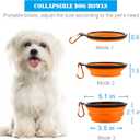 Dog Pool Floats Set, Dog Float Raft with Collapsible Dog Bowl, Non-Toxic Floating Dog Water Toys for Small Dog, Puppy and Doggies, Rainbow Cloud