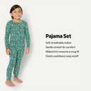 Amazon Essentials x Sofia Grainge Matching Holiday Family Pajama Sets (18 Months, Dark Sage Green Holiday)