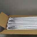 Reginary 30 Pieces Wedding Umbrellas Bulk Auto Open Stick Umbrellas with White European J Hook Handle Windproof Large Canopy Umbrella for Outdoor Wedding Bride Groom Photography Golf