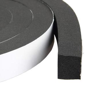 High Density Foam Tape Waterproof Sealing Strip CR Strips Neoprene Single-Sided Adhesive EVA Seal 1" X 3/4" X 13Ft (White)