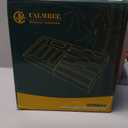 Calmbee 9 IN 1 Storage Bag Organizer for Kitchen Drawer, Bamboo Foil and Plastic Wrap with Cutter, Organizers Compatible Gallon, Quart, Sandwich Snack Size (Natural)