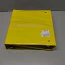 2 x Samsill Durable 3 Inch Binder, D Ring Binder, Customizable Clear View Cover, Lemon Yellow, Holds 625 Pages