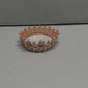 Cake Crown, Women for Crown Heart shaped Diamond Crown, Flower Bouquet Accessories Crowns, Mini Crown, Birthday Cake Baking Decoration Paper Cup Cake Decoration (Mini Rose Gold Peach)