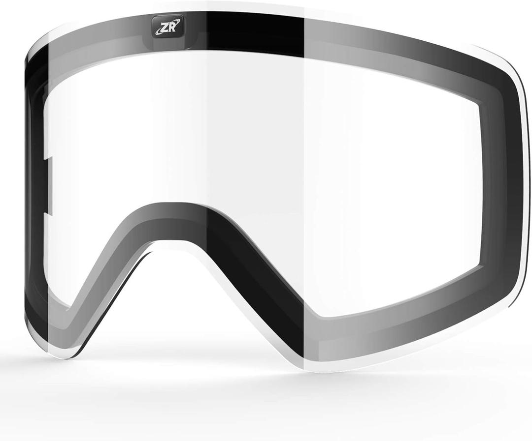 ZIONOR Ski Goggles Lens, X11 100% OTG Snow Goggles Detachable Lens for Men Women Adult (A2-clearlens Vlt86%)