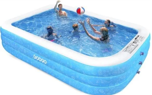 GooGoo Family Inflatable Swimming Pool 118x72x20 Inches