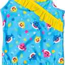 Baby Shark Crossover One Piece Bathing Suit Infant to Toddler (2T, Blue)