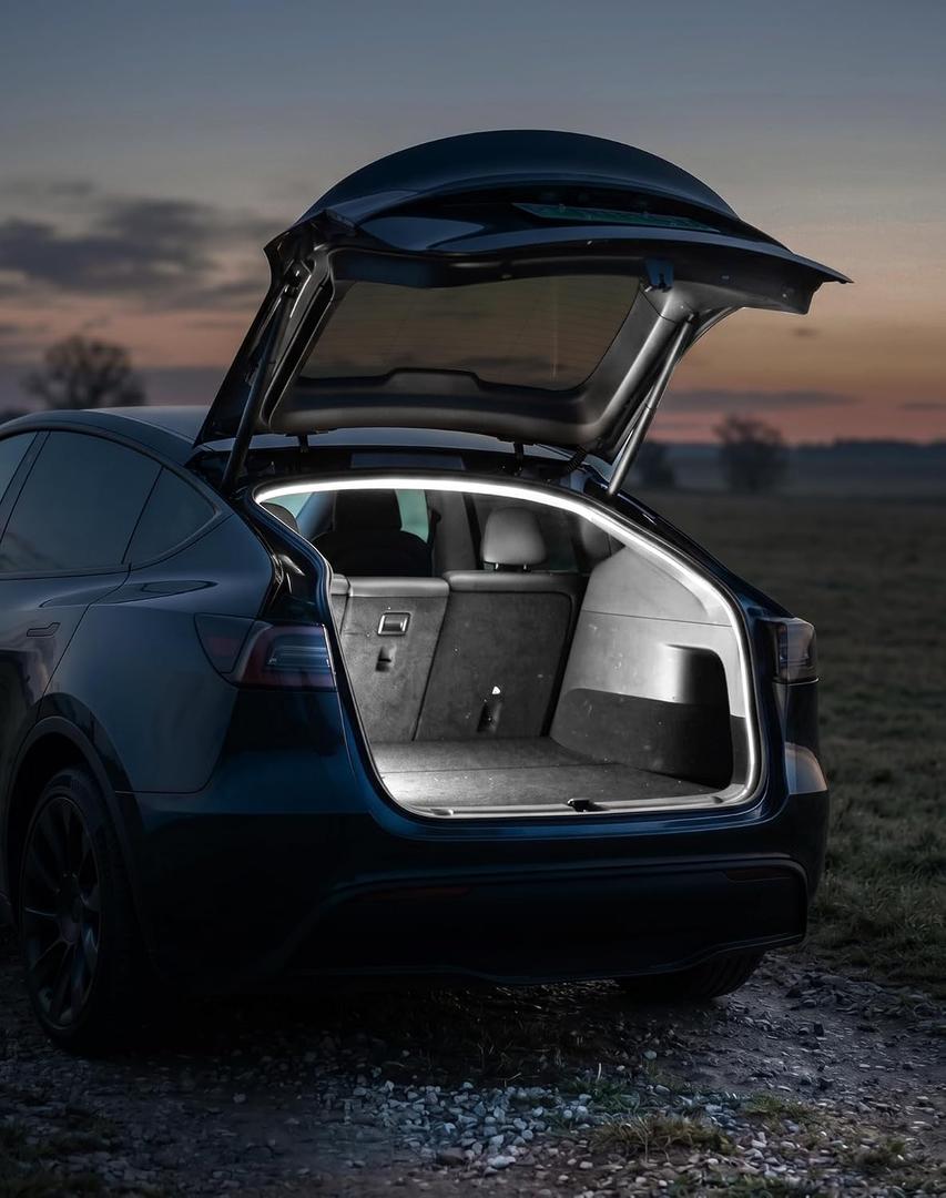 Trunk LED Light Strip for 2020-2026 Tesla Model Y LED Rear Trunk Cargo Light for Tesla Model Y (Including New Model Y Juniper) Interior Lighting Accessories Sensor Auto ON/Off Silicone Waterproof