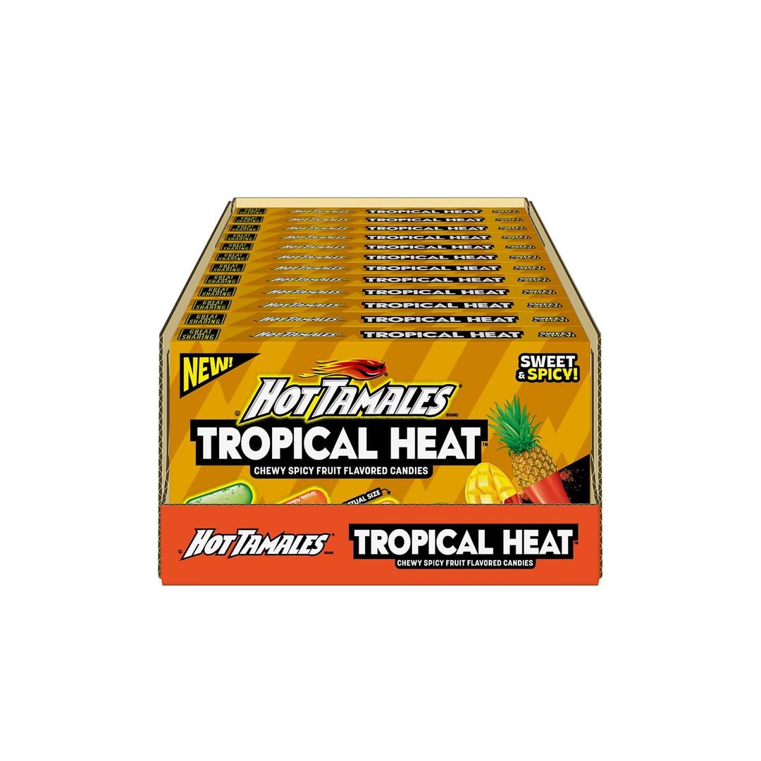 HOT TAMALES® 4.25OZ TROPICAL HEAT 12CT PDQ (EXP 05/06/27)