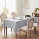Softalker Tablecloths Rectangular 60x84 inch Linen Textured Table Cloth Outdoor Waterproof, Stain and Wrinkle Resistant, Grey Table Cloths for 6 Foot Rectangle Tables Decor for Party Holiday Birthday