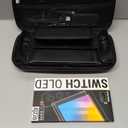 Orzly Switch 1 / Switch OLED Accessories Bundle  Case & Screen Protector for Nintendo Switch 1 (2017-2024 Console) Charge Cable, Game Holder, Comfort Grip Case, Headphones & More  Gift Box Edition (Black)