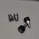 Tool Daily Pressure Washer Adapter Set, Quick Connect Kit, M22 14mm to M22 Metric Fitting, Stainless Steel, 5000 PSI, 4 Pcs