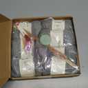 Maasechs Knitting Kit for Beginners, Learn to Knit Kit for Adults, Complete Hat, Scarf, Gloves Starter Bundle with Step-by-Step Instructions Includes Wool Yarn, Needles & Accessories (Gray)