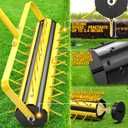 2026 Updated 20 Inch Manual Rolling Lawn Aerator - 2.4" Steel Spikes Heavy Duty Core Aerator with 55" T-Handle for Compacted Soil, Yard & Lawn Care