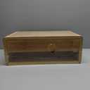 GugiNest Floating Bamboo Nightstand with Drawer – Wall Mounted Bedside Table for Small Spaces, Modern Bedroom & Living Room – Fully Assembled 18x7