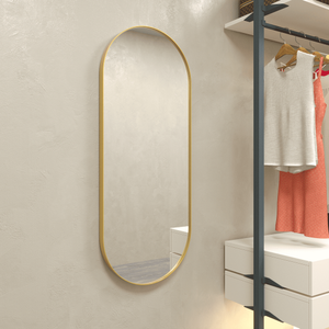 Full Length Mirror, 

47×16inch

 Large Floor Mirrors, Full Body Mirror for Leaning or Hanging, Standing Mirrors for Bedroom, Living Room,Dressing Room, Aluminum Alloy Frame, Gold