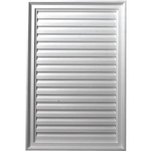 Ekena Millwork 24"W x 36"H x 1 1/8"P, Vertical Gable Vent Louver, Non-Functional