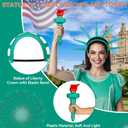 Statue of Liberty Crown and Torch,Statue of Liberty Costume Accessories for Adult Independence Day Cosplay